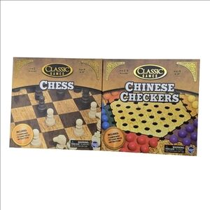 Classic‎ Games Chess And Chinese Checkers Game Set